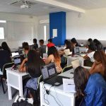 Assas students following an online classes Students of Université Paris II Panthéon-Assas following an online classes