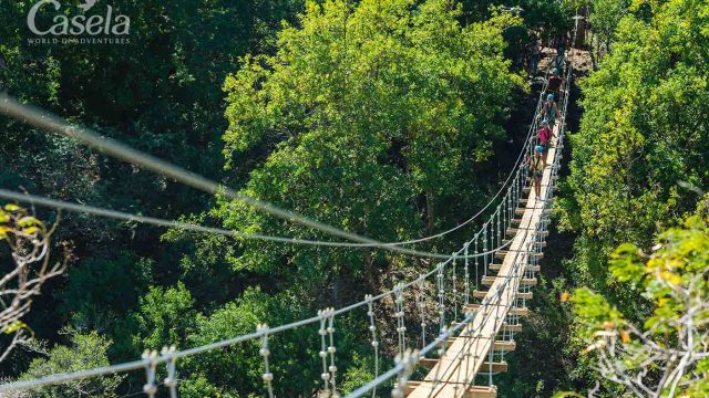 Risk factor bridge at Casela Risk factor bridge at Casela Nature Parks