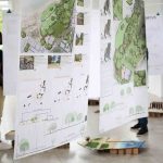 Student of ENSA Nantes exposing their project Student of ENSA Nantes exposing their project