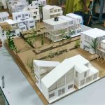 Student of ENSA Nantes preparing an exposition Student of ENSA Nantes preparing an exposition of their project