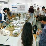 Student of ENSA Nantes exposing their project Student of ENSA Nantes exposing their project