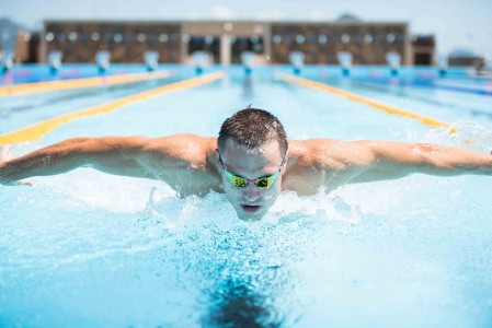 Swimmer at Sparc Swimmer enjoying the swimming pool at Sparc Sport Centre
